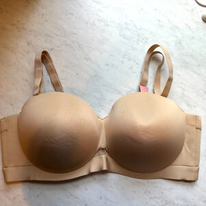 Cacique Lane Bryant Bra 44DD Lightly Lined Multi-Way Strapless Comfort Bliss NWT